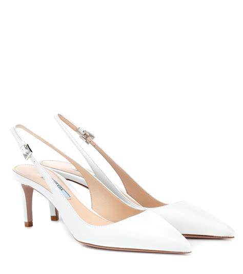 white prada pumps